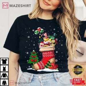 Pokemon In Sock Christmas T Shirt 1