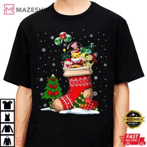 Pokemon In Sock Christmas T Shirt 4