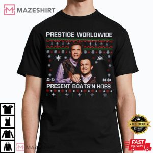 Prestige Worldwide BoatsN Hoes Step Brothers Ugly Christmas T Shirt 4