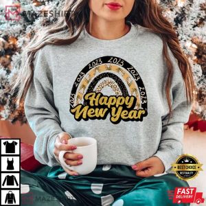 Rainbow New Years Eve T Shirt 1