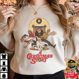 Retro A Christmas Story Leg Lamp T Shirt 1