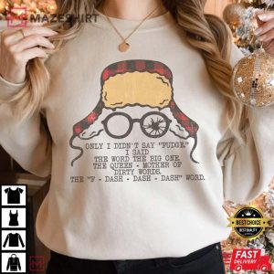 Retro Only I Didnt Say Fudge Christmas Story T Shirt 1