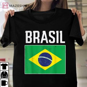 Brasil Flag Brazilian Soccer T Shirt 1
