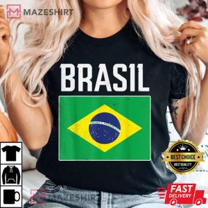 Brasil Flag Brazilian Soccer T Shirt 3