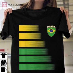Brazilian Soccer Jersey Brazil Football Brazil Flag T Shirt 1