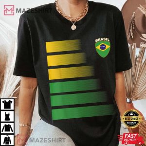 Brazilian Soccer Jersey Brazil Football Brazil Flag T Shirt 3
