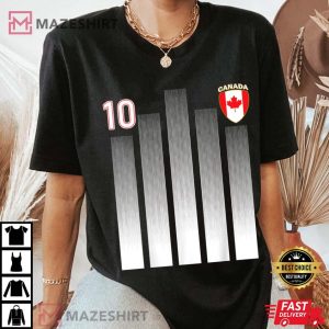 Canada 10 Soocer Jersey Canada Football Fan Soccer T Shirt 3