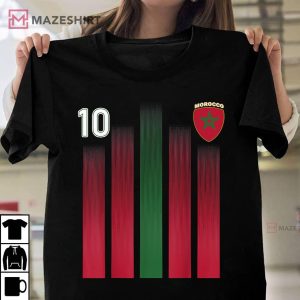 Morocco 10 Soccer Jersey Morocco Football Fan T Shirt 1