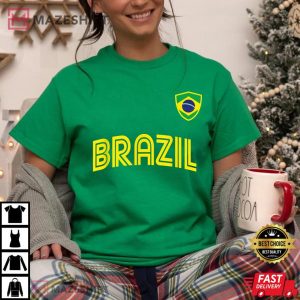 Brazil Soccer Team Jersey Retro Unisex T Shirt 1