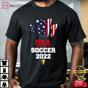 USA Soccer Team Jersey Flag 2022 Cup T Shirt 3