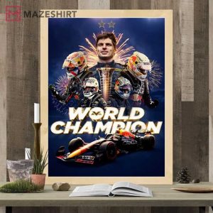 Max Verstappen Champion 2022 Red Bull Racing F1 Poster 1