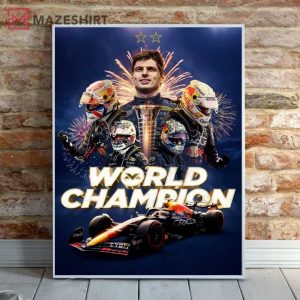 Max Verstappen Champion 2022 Red Bull Racing F1 Poster 2
