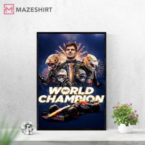 Max Verstappen Champion 2022 Red Bull Racing F1 Poster 4