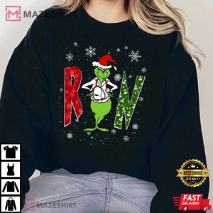 Grinch Nurse RN Christmas Gift Unisex T shirt 4