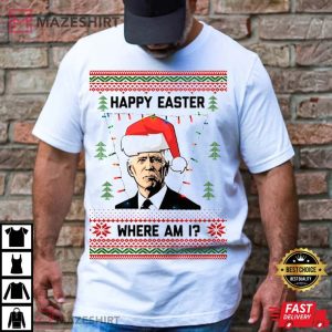 Happy Easter Joe Biden Christmas Funny Unisex T Shirt 2