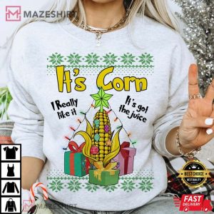 Its Corn Corn Kid Funny Meme Christmas T Shirt 3