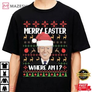 Happy Easter Joe Biden Christmas Funny Unisex T Shirt 1 1