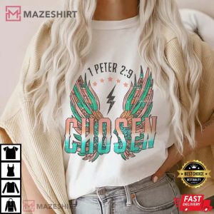 Chosen Bible Verse Christian Aesthetic Unisex T Shirt 1