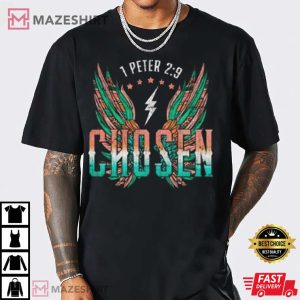 Chosen Bible Verse Christian Aesthetic Unisex T Shirt 3