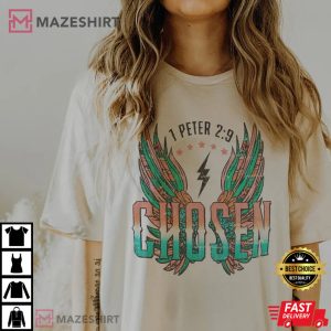 Chosen Bible Verse Christian Aesthetic Unisex T Shirt 4