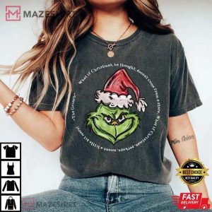 Vintage Christmas Comfort Colors Funny Grinchmas Vibes Movies Gift T-Shirt