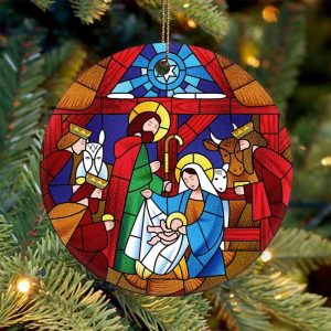 Christmas Nativity Scene Jesus Ornament