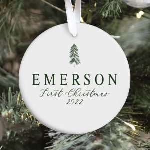 Personalized Baby First Christmas Ornament