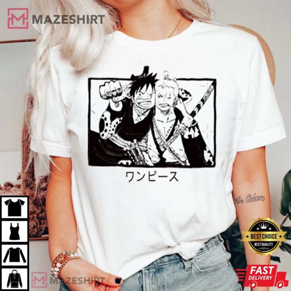 One Piece Anime T-Shirt Herren - Ruffy Manga Design Baumwolle