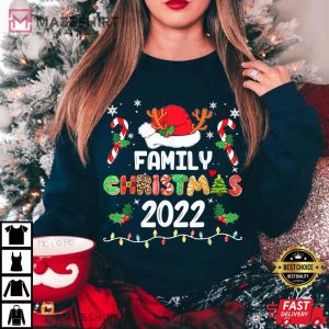 Family Christmas 2022 Santa Hat T Shirt 3 1