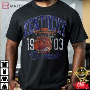 Kentucky Wildcats Distressed Basketball T Shirt 2