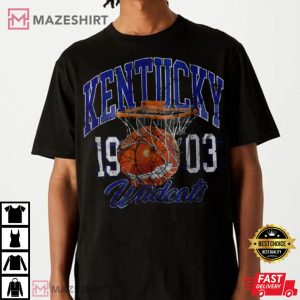Kentucky Wildcats Distressed Basketball T Shirt 4