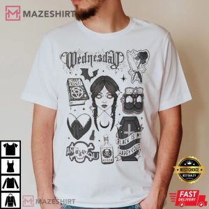 Wednesday 2022 TV Series Merch T Shirt 4