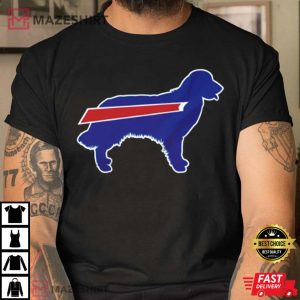Nice Golden Retriever Stripe Buffalo Bills T-shirt