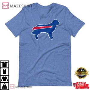 Nice Golden Retriever Stripe Buffalo Bills T-shirt