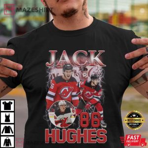 Jack Hughes 86 Gift For Fan T Shirt 3
