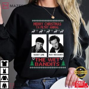 The Wet Bandits Shirt, Merry Christmas Ya Filthy Animal T-Shirt