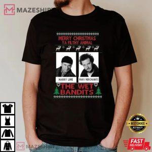 The Wet Bandits Shirt, Merry Christmas Ya Filthy Animal T-Shirt
