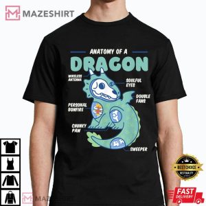 Anatomy Of A Dragon, Funny Dragon Boys, Kids T-Shirt