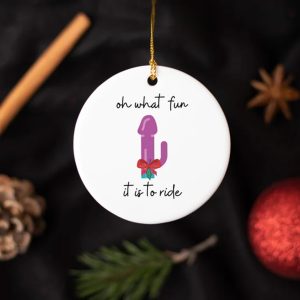 Dirty Christmas Girlfriend Ceramic Funny Adult Toy Ornament 1