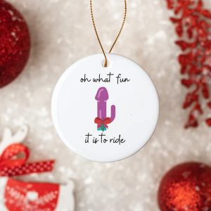 Dirty Christmas Girlfriend Ceramic Funny Adult Toy Ornament 2
