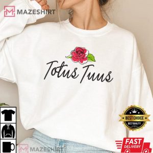 Totus Tuus St. John Paul II Latin Phrase Consecration Mary T Shirt 1