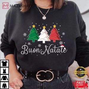 Christmas Buon Natale Nat King Cole T Shirt 1