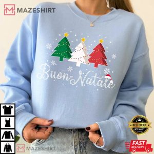 Christmas Buon Natale Nat King Cole T Shirt 2