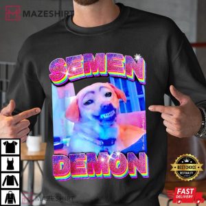 Funny Dog Demon Semen T Shirt 1