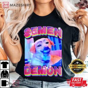 Funny Dog Demon Semen T Shirt 3