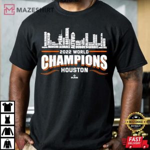 Skyline 2022 Houston Baseball World Champions MLBPA T Shirt 3