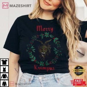 Merry Christmas Krampus Graphic T Shirt 3