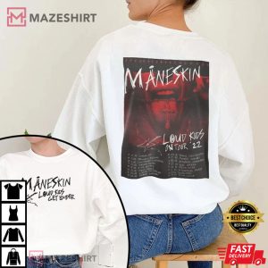 Maneskin Loud Kids On Tour 2022 T Shirt 1