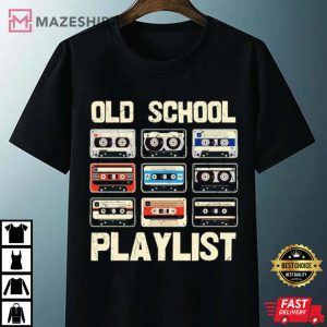 Old School Playlist Vintage Unisex T Shirt 1