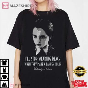 Wednesday 2022 TV Series Wednesday Addams T Shirt 3